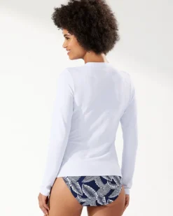 Tommy Bahama Island Cays Rash Guard-Women Beach Coverups