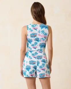 Tommy Bahama Island Cays Tropical Oasis Beach Wrap Romper-Women Beach Coverups|Dresses