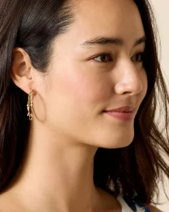 Tommy Bahama Island Essence Bamboo Hoop Earrings-Women Jewelry
