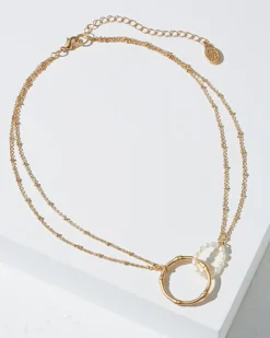 Tommy Bahama Island Essence Double Loop Bamboo Necklace-Women Jewelry