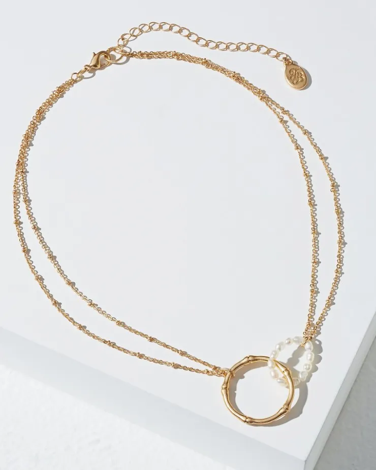 Tommy Bahama Island Essence Double Loop Bamboo Necklace-Women Jewelry