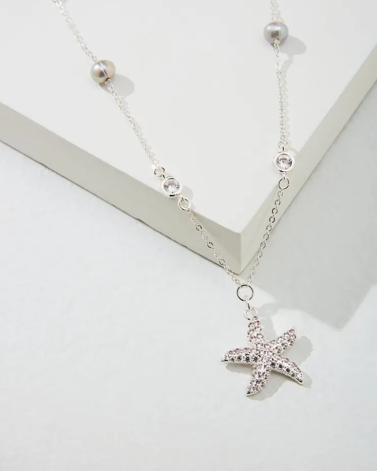 Tommy Bahama Island Essence Starfish Pearl Necklace-Women Jewelry