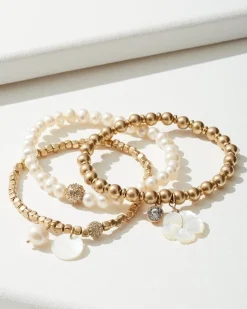 Tommy Bahama Island Essence Stretch Charm Bracelet Set-Women Jewelry
