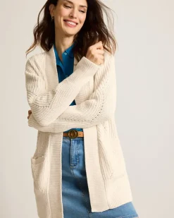 Tommy Bahama Island Luna Chenille Shell Stitch Cardigan-Women Loungewear|Sweaters