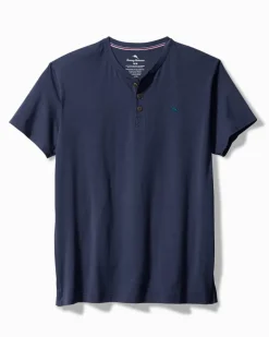 Tommy Bahama Jersey Short-Sleeve Henley- Loungewear & Pajamas