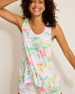 Tommy Bahama Jersey Tank & Shorts Pajama Set-Women Sleepwear