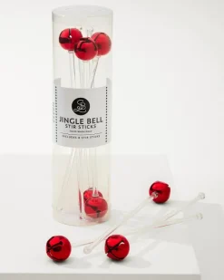Tommy Bahama Jingle Bell Stir Sticks- Drinkware & Bar
