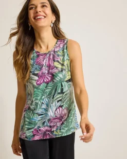 Tommy Bahama Jungle Jewels Sequin Shell Top-Women Tops & Shirts
