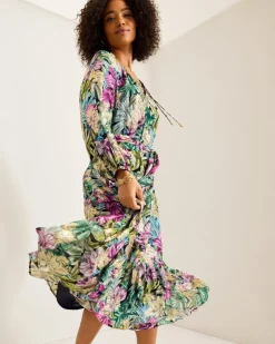 Tommy Bahama Jungle Jewels Shimmer Maxi Dress-Women Dresses