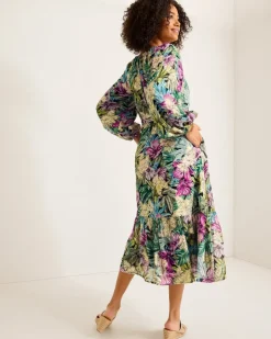 Tommy Bahama Jungle Jewels Shimmer Maxi Dress-Women Dresses