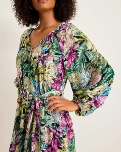 Tommy Bahama Jungle Jewels Shimmer Maxi Dress-Women Dresses