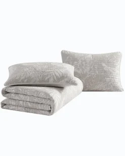 Tommy Bahama Jungle Toile Reversible 3-Piece Full/Queen Quilt Set- Quilts & Blankets