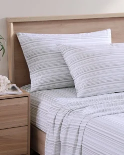 Tommy Bahama Kahanu Stripe 4-Piece Queen Sheet Set- Sheet Sets & Bedskirts