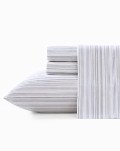 Tommy Bahama Kahanu Stripe 4-Piece Queen Sheet Set- Sheet Sets & Bedskirts
