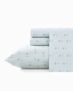 Tommy Bahama Kew Palms 4-Piece King Sheet Set- Sheet Sets & Bedskirts