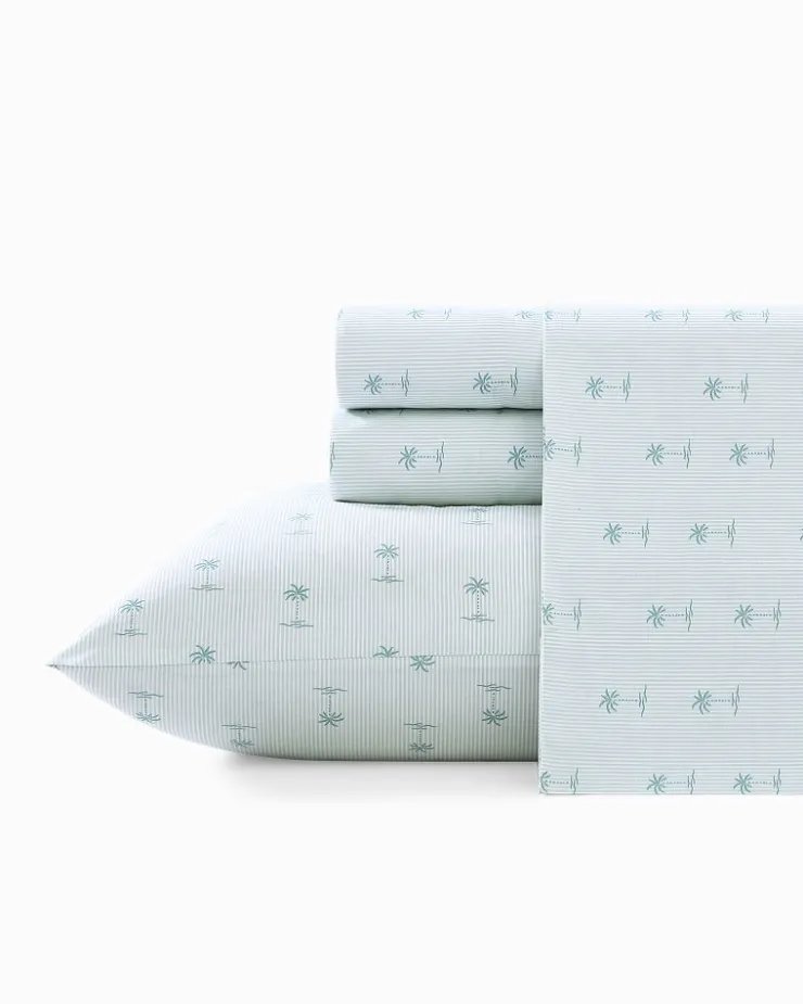 Tommy Bahama Kew Palms 4-Piece King Sheet Set- Sheet Sets & Bedskirts