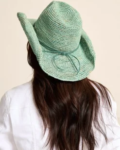 Tommy Bahama Lai Raffia Cowboy Hat-Women Hats & Caps