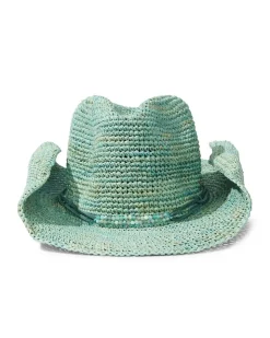Tommy Bahama Lai Raffia Cowboy Hat-Women Hats & Caps