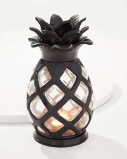 Tommy Bahama Large Glass Pineapple Votive Holder- Candles & Diffusers|Outdoor Accessories