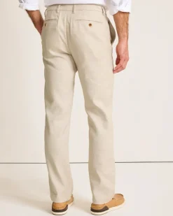 Tommy Bahama Latigo Beach Linen-Blend Flat-Front Pants- Pants & Chinos