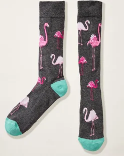 Tommy Bahama Let's Flamingle Socks- Socks