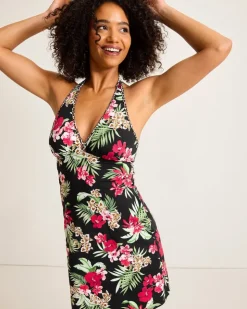 Tommy Bahama Lily Cat Halter Spa Coverup Dress-Women Beach Coverups|Dresses