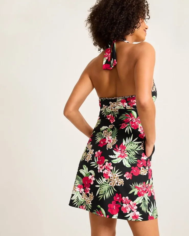 Tommy Bahama Lily Cat Halter Spa Coverup Dress-Women Beach Coverups|Dresses