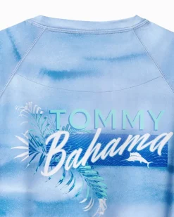Tommy Bahama Malibu Fronds Crew IslandZone® Rash Guard- T-Shirts|Swim & Boardshorts