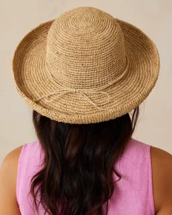Tommy Bahama Maria Packable Raffia Upturn Hat-Women Hats & Caps