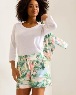 Tommy Bahama Marina Del Mar Ocean Vida Easy Shorts-Women Loungewear|Shorts
