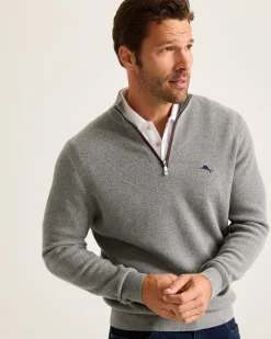 Tommy Bahama Marlin Luxe Half-Zip Sweater- Sweaters