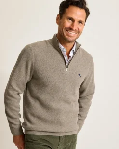 Tommy Bahama Marlin Luxe Half-Zip Sweater- Sweaters