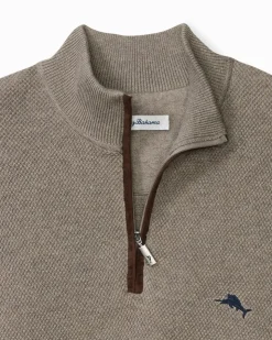 Tommy Bahama Marlin Luxe Half-Zip Sweater- Sweaters