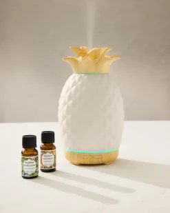 Tommy Bahama Ceramic Pineapple Diffuser Oil Refill Set- Candles & Diffusers