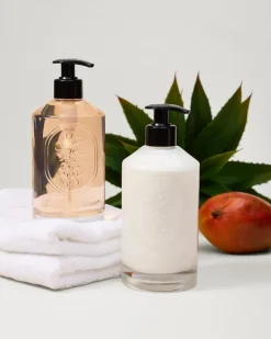Tommy Bahama Glass Hand Soap & Lotion Set- Bath|Candles & Diffusers