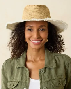 Tommy Bahama Melissa Lux Fringe Raffia Hat-Women Hats & Caps
