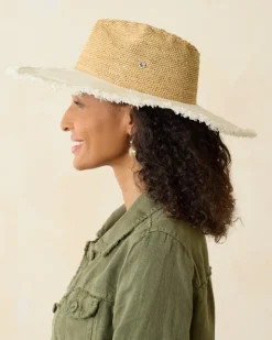 Tommy Bahama Melissa Lux Fringe Raffia Hat-Women Hats & Caps