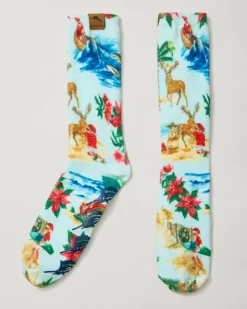 Tommy Bahama Men's Island Soft® Holiday Santa Socks- Socks|Loungewear & Pajamas