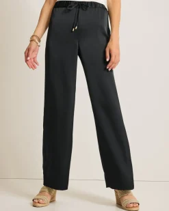 Tommy Bahama Midnight Sea Satin Easy Pants-Women Pants & Crops