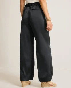 Tommy Bahama Midnight Sea Satin Easy Pants-Women Pants & Crops