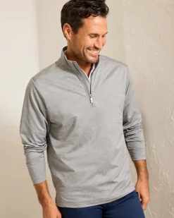 Tommy Bahama Monstera Fade IslandZone® Half-Zip Sweatshirt- Sweatshirts