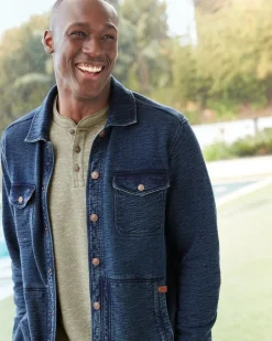 Tommy Bahama Morro Beach Long-Sleeve Henley- T-Shirts|Shirts