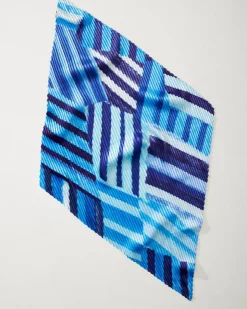 Tommy Bahama Mosaic Stripes Pleated Diamond Scarf-Women Scarves & Wraps