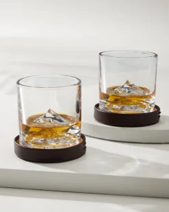 Tommy Bahama Mt. Everest Whiskey Glasses—Set of 2- Drinkware & Bar