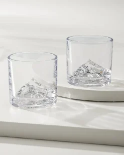 Tommy Bahama Mt. Everest Whiskey Glasses—Set of 2- Drinkware & Bar