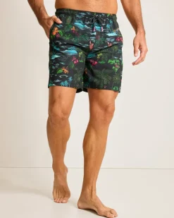Tommy Bahama Naples Neon Shores 6-Inch Swim Trunks- Swim & Boardshorts