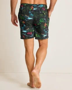 Tommy Bahama Naples Neon Shores 6-Inch Swim Trunks- Swim & Boardshorts