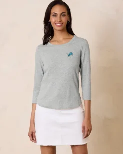 Tommy Bahama NFL Ashby Isles 3/4-Sleeve T-Shirt-Women Tops & Shirts