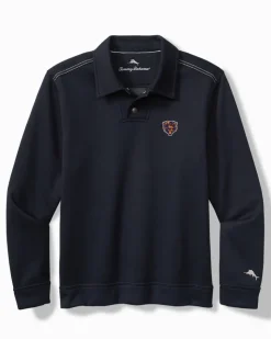 Tommy Bahama NFL Endzoner Long-Sleeve Snap Polo- Sweatshirts|Polos