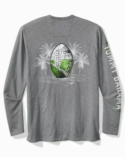 Tommy Bahama NFL Oasis Endzone Long-Sleeve Lux T-Shirt- T-Shirts|Shirts